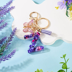 Resin Butterfly Pendant Keychains&nbsp;KEYC-TAC0034-03Z