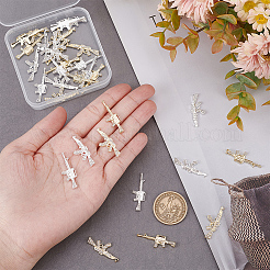 32Pcs 4 Style Alloy Rhinestone Cabochons&nbsp;MRMJ-CP0001-13