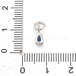 Brass Micro Pave Cubic Zirconia Charms&nbsp;KK-H527-13P-02