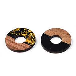 Opaque Resin & Walnut Wood Pendants&nbsp;RESI-TAC0021-70