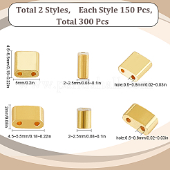 300Pcs 2 Styles Glass Seed Beads&nbsp;SEED-SC0001-14