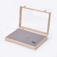 Wooden Stud Earring Presentation Boxes&nbsp;ODIS-P006-10