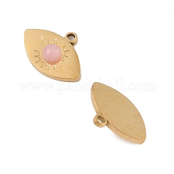 Natural Rose Quartz Pendants&nbsp;STAS-P380-16G