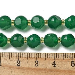 Natural Green Onyx Agate(Dyed & Heated) Beads Strands&nbsp;G-K387-A05-02