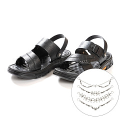 8Pcs 4 Styles Gothic Style Skull Wing Iron Twisted Boot Strap Chains for Halloween&nbsp;FIND-AB00066