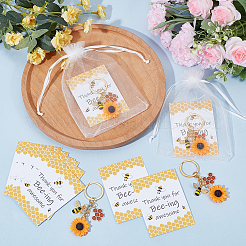 30Pcs Alloy Enamel Keychains&nbsp;KEYC-ME00008
