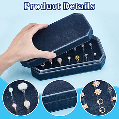 Velvet Storage Boxes for Rings&nbsp;CON-WH0110-61