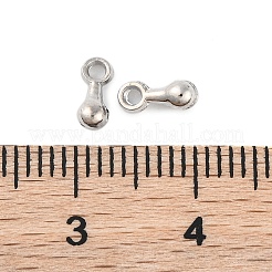合金チャーム  アジャスターチェーンドロップ  ティアドロップ  プラチナカラー  長さ7mm  2.5 mm幅  穴：約1.3mm&nbsp;X-E229