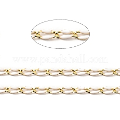 Brass Enamel Curb Chains&nbsp;CHC-C003-13G-02