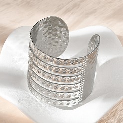 304 Stainless Steel Cuff Bangles for Women&nbsp;BJEW-Z096-06P