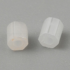 キャットアイチューブビーズ  コラム  レモンシフォン  2~2.8x1.7mm  穴：0.8~0.9mm  約5500個/100g&nbsp;CE-TAC0003-01A