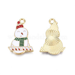 Rack Plating Alloy Enamel Pendants&nbsp;ENAM-N055-170A
