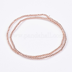 Non-magnetic Synthetic Hematite Bead Strands&nbsp;G-P262-20-2mm-RRG