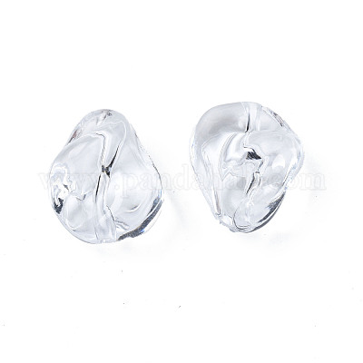 透明なアクリルビーズ  ティアドロップ  透明  16.5x13.5x10.5mm  穴：1.8mm  約510個/500g&nbsp;TACR-N009-35-1