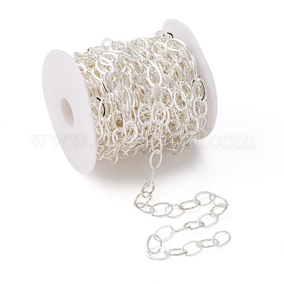 Electroplate Brass Paperclip Chains&nbsp;CHC-L019-31S-1