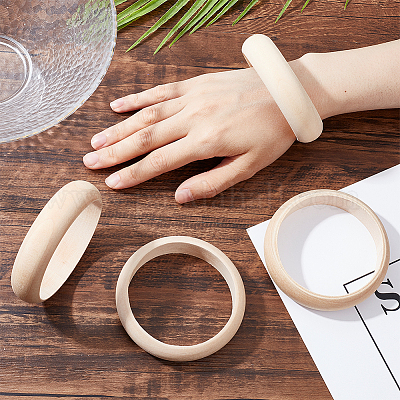 Plain Wooden Bangles Wholesale Unfinished Wood Bangle