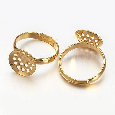 Brass Ring Components&nbsp;KK-G121-G-1