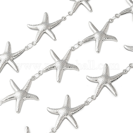 304 Stainless Steel Starfish Link Chains CHS-Z004-18P-1