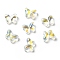 Transparent Baking Paint Glass Beads, with Glitter Powder, Butterfly, Clear AB, 10x14x5.5mm, Hole: 1mm