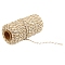 Cotton String Threads, Macrame Cord, Decorative String Threads, for DIY Crafts, Gift Wrapping and Jewelry Making, Wheat, 2mm, about 109.36 Yards(100m)/Roll