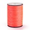 Round Waxed Polyester Thread String, Micro Macrame Cord, Twisted Cord, for Leather Sewing Stitching, Tomato, 0.8mm, about 54.68 Yards(50m)/Roll
