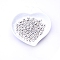 Brass Beads, Cadmium Free & Lead Free, Long-Lasting Plated, Round, Silver, 1/4 inch(5mm), Hole: 1.5mm