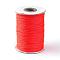 Korean Waxed Polyester Cord, Orange Red, 1mm, about 85yards/roll