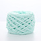 Soft Crocheting Polyester Yarn, Thick Knitting Yarn for Scarf, Bag, Cushion Making, Light Cyan, 6mm, about 100m/skein