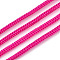 Polyester & Spandex Cord Ropes, 16-Ply, Solid Color, for Shoe Lace Cord Making, Deep Pink, 2mm, about 109.36 yards(100m)/bundle