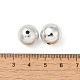 UVメッキ CCB プラスチックビーズ  テクスチャー  ラウンド  銀  13.5mm  穴：2.5mm&nbsp;FIND-Z066-02B-2
