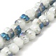 Half Rainbow Plated Electroplate Glass Beads&nbsp;GLAA-G106-02A-HR01-1