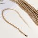 ポリエステルウィッグ  淡い茶色  610x8mm&nbsp;AJEW-WH20070-034A-6