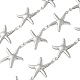 304 Stainless Steel Starfish Link Chains&nbsp;CHS-Z004-18P-1
