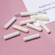 電気メッキガラスビーズ  多面カット  長方形  ベージュ  19.5~20x4x4mm  穴：1mm&nbsp;GLAA-D024-01H-1