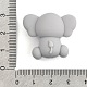 シリコンビーズ  象  ゲインボロ  25.5x30x16.5mm  穴：2mm&nbsp;SIL-S010-02D-3