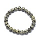 Natural Dalmatian Jasper Bead Stretch Bracelets&nbsp;BJEW-K212-A-014-2