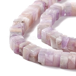 天然石アメジストビーズ連売り  キューブ  6x6x1.5~3mm  穴：1.4mm  約109~110個/連  14.96インチ（38cm）&nbsp;G-K326-14