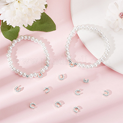 真鍮製チャーム24個  アーチ  925銀メッキ  7x7x3mm  穴：1.1~1.3mm&nbsp;KK-BBC0027-65S