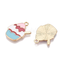 Rack Plating Alloy Enamel Pendants&nbsp;ENAM-N056-347A
