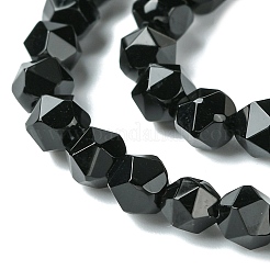 Natural Black Onyx Beads Strands&nbsp;G-K066-13-6mm