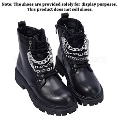 2Pcs Aluminium Boot Strap Chains&nbsp;HJEW-SP0001-41P