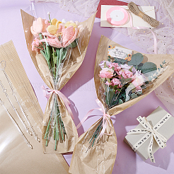 OPP Plastic Paper Single Flower Gift Bags Sets&nbsp;DIY-GA0009-02