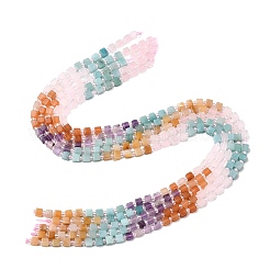 Natural Rose Quartz & Red Aventurine & Amethyst & Yellow Aventurine & Dyed White Jade Beads Strands&nbsp;G-H333-03B
