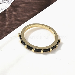 Brass Micro Pave Cubic Zirconia Finger Rings for Women&nbsp;RJEW-H256-10G-01