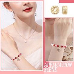 50Pcs Brass Beads&nbsp;KK-BBC0012-09A