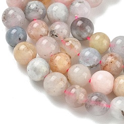 Natural Morganite Beads Strands&nbsp;G-Z164-A01-6mm