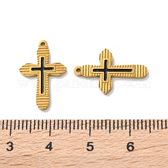 Ion Plating(IP) 304 Stainless Steel Black Enamel Pendants&nbsp;STAS-M102-43B-G