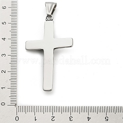 316サージカルステンレスペンダント  イエスのチャームと十字架  アンティークシルバー  47.5x28x6mm  穴：9x3.5mm&nbsp;STAS-A123-11AS