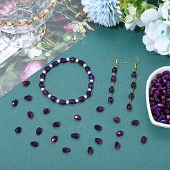 325Pcs Electroplate Glass Beads Strands&nbsp;EGLA-PA0001-03B