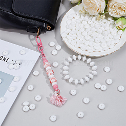 180Pcs Rondelle Silicone Focal Beads&nbsp;SIL-SP0001-20A